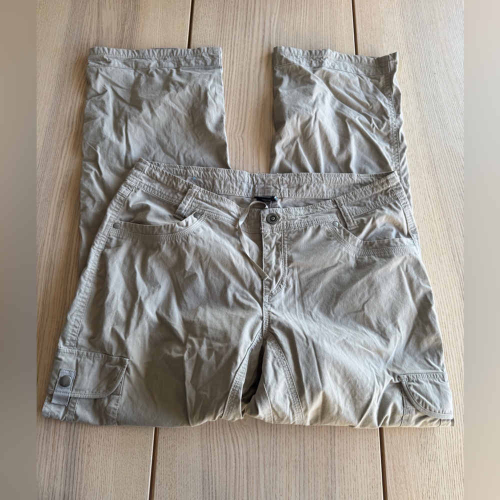 Kuhl Taupe pants with Button Detail